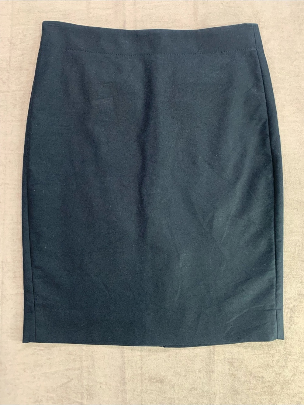 J.Crew Classic Cotton-Stretch Midi Pencil Skirt Black Size 4